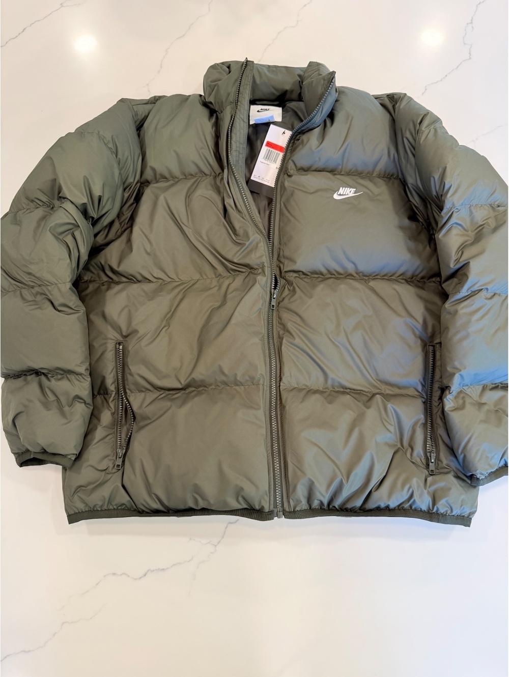 NEW $200 Nike Sportswear Therma-Fit Down Puffer Jacket Sequoia Olive Green Large